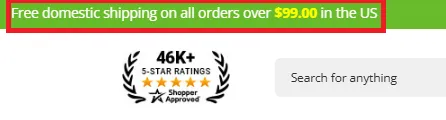 Purebulk free shipping offer
